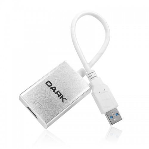 DARK UGA33 DK-AC-UGA33 0.15metre USB-HDMI Çevirici Adaptör Gümüş ikinci görünüm