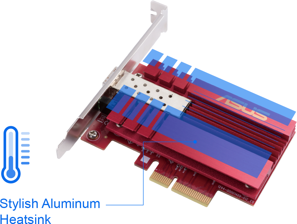 ASUS 1port XG-C100F 10GbE SFP PCIe Ethernet Kartı
