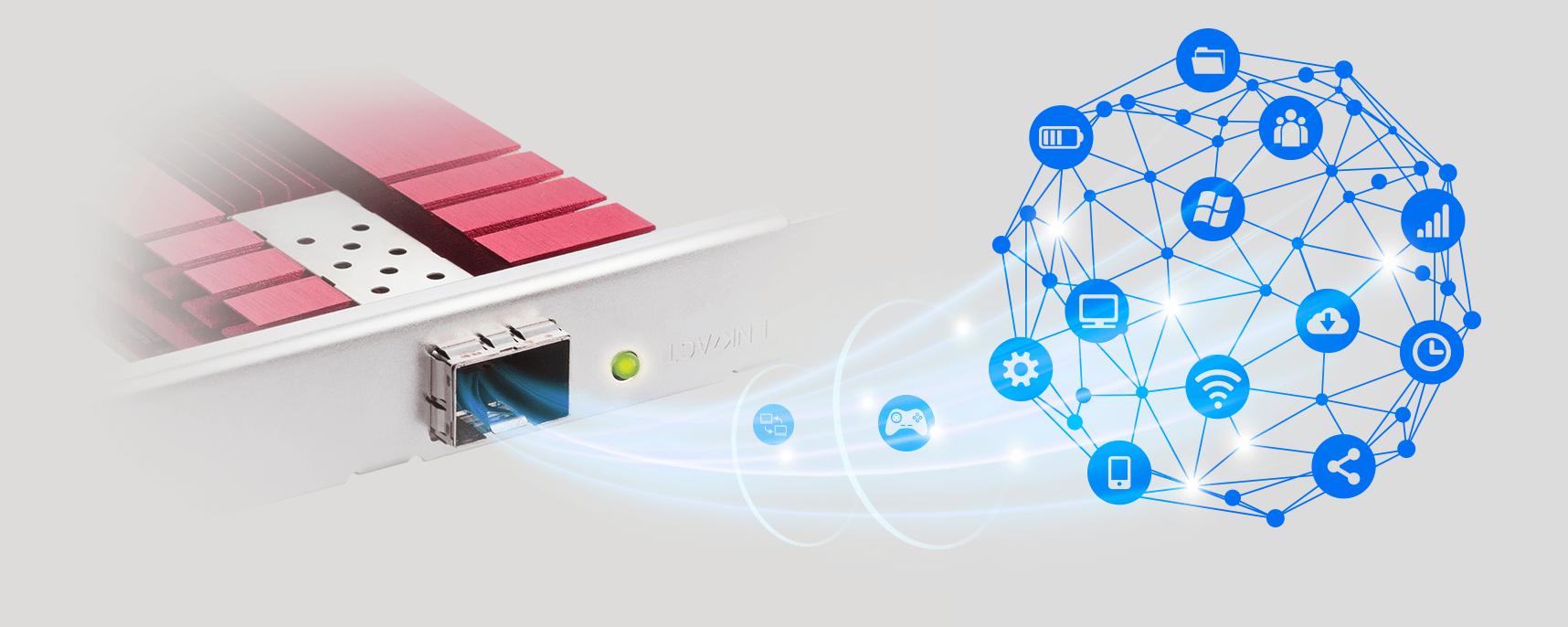 ASUS 1port XG-C100F 10GbE SFP PCIe Ethernet Kartı
