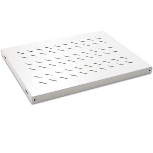 AGER Duvar Tip 19" 1U D250mm için Sabit Beyaz Kabinet Rafı AA-RMR01U25-A-B1 ikinci görünüm