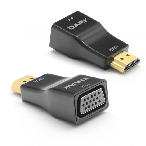 DARK DK-HD-AHDMIXVGA5 HDMI-VGA (D) Çevirici Adaptör Siyah ikinci görünüm