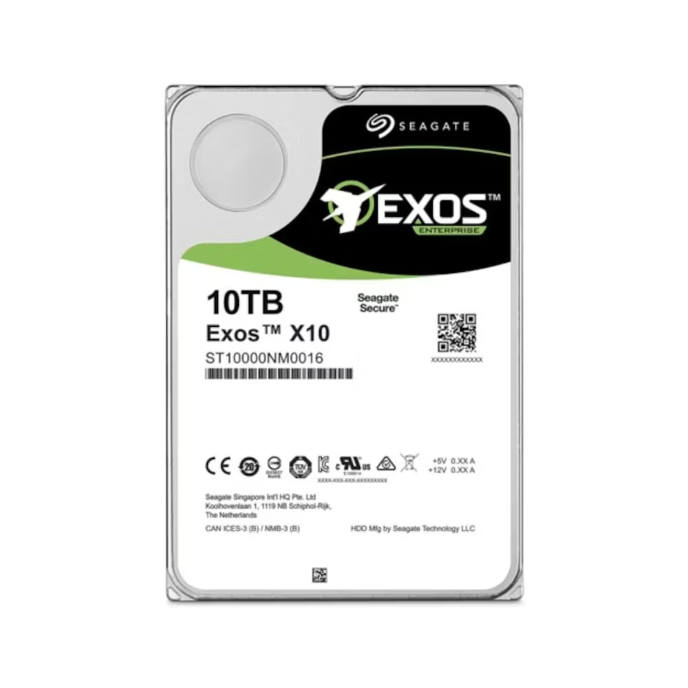 SEAGATE 10TB 3.5" EXOS ST10000NM0016 7200 RPM 256MB SATA-3 NAS ve Güvenlik Diski ikinci görünüm