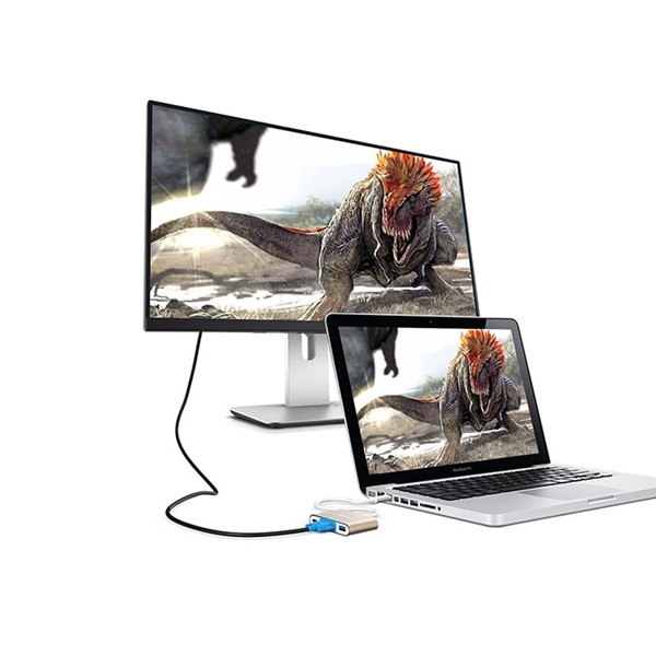 S-LINK SL-USB-C66 0.15metre TYPE-C-USB 3.0_VGA Çevirici Adaptör 4K ikinci görünüm