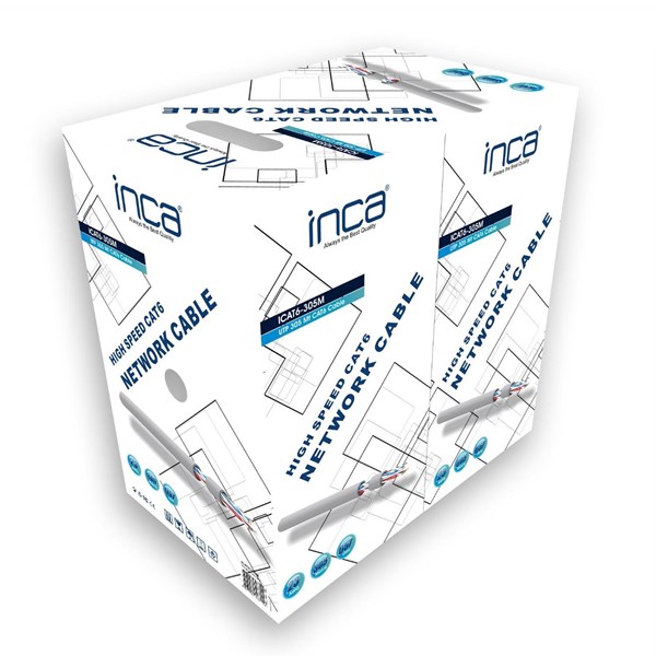 INCA 305metre CAT6 Utp 23AWG CCA Kablo 0.57mm ICAT-305