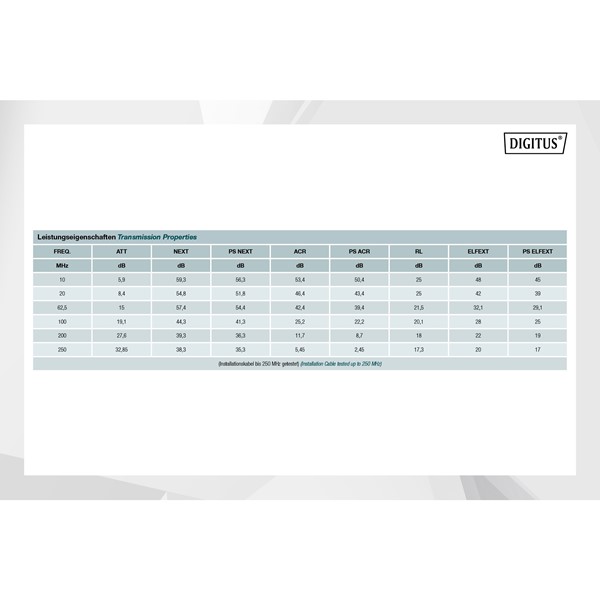 DIGITUS 500metre CAT6 Utp 23AWG Gri Makara Saf Bakır Kablo 0.50mm DK-1613-VH-5-GR