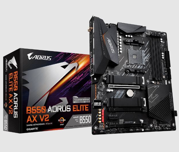 GIGABYTE B550 AORUS ELITE v2 DDR4 HDMI DP PCIe 16X v4.0 AM4 ATX