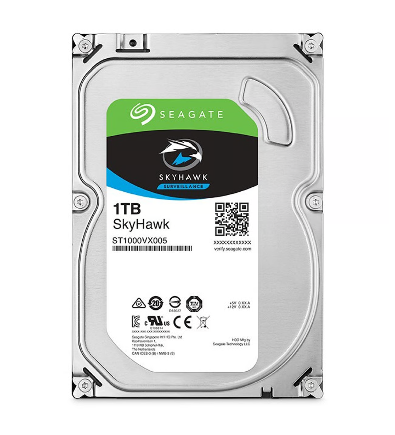 SEAGATE 1TB 3.5" SKYHAWK ST1000VX005 5900 RPM 64MB SATA-3 Güvenlik Diski ikinci görünüm