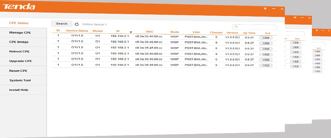 TENDA O1 8dbi 300mbps 2.4ghz 500metreye kadar Harici Access Point