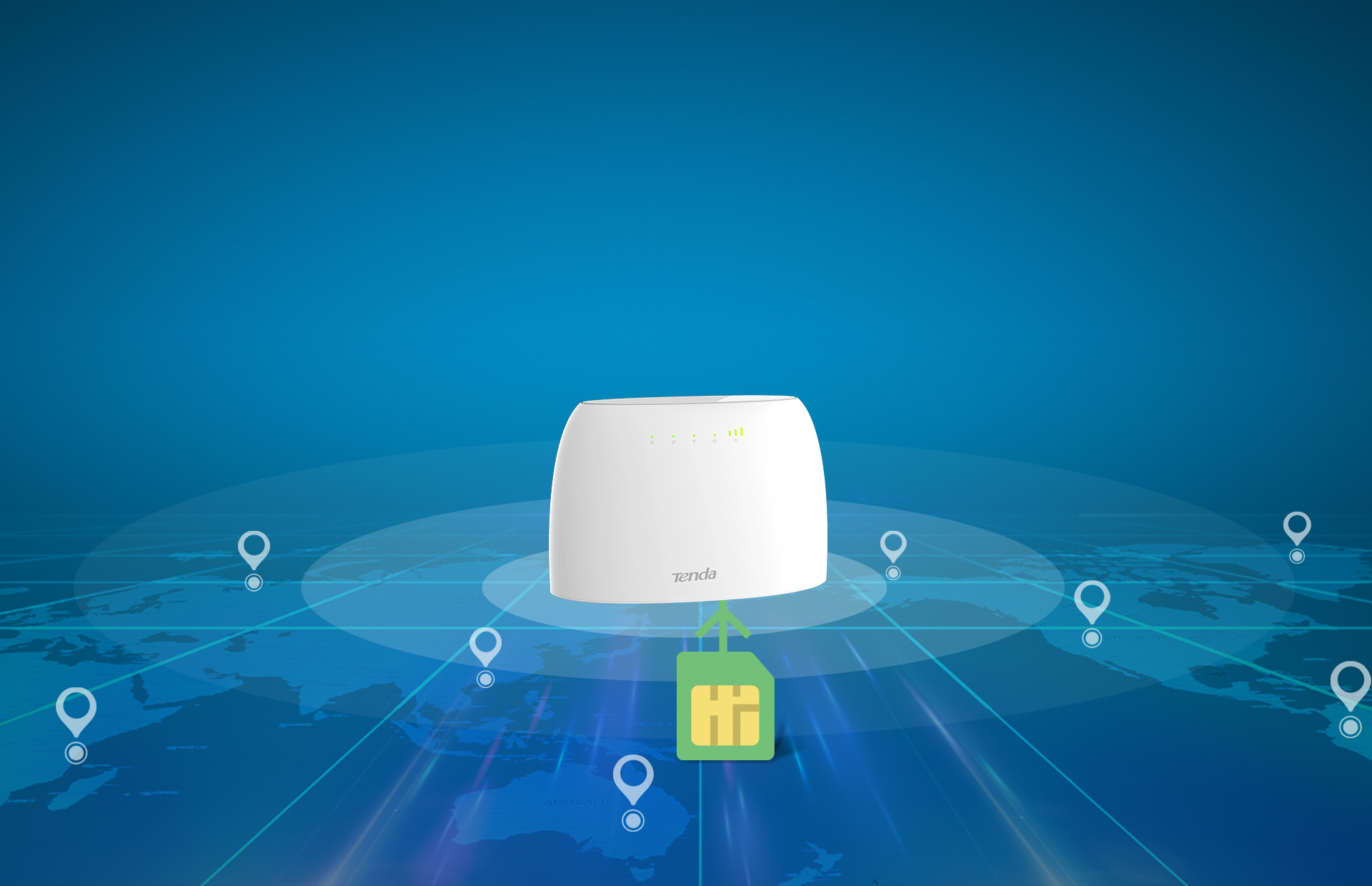 TENDA 4G03 4G301 300mbps N300 2.4ghz 4G LTE Router