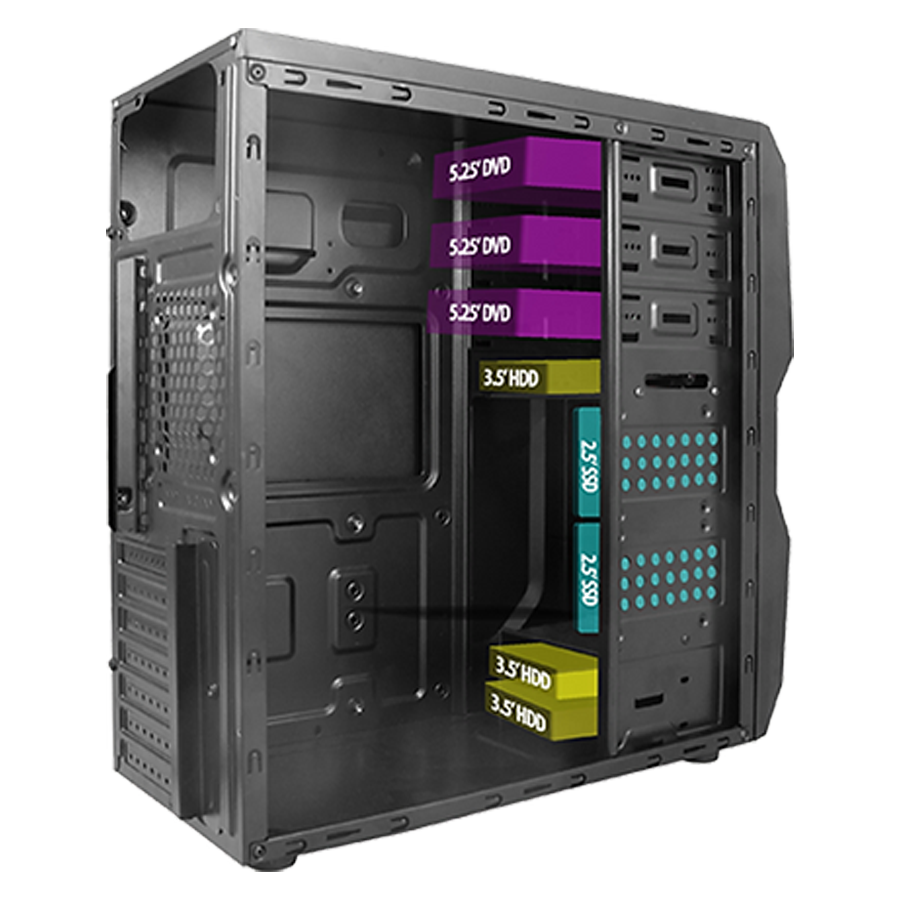 VENTO 550W TA-K61 Standart Mid-Tower PC Kasası