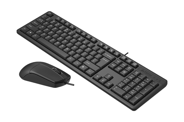 A4TECH KR-3330 Kablolu USB Q Trk Siyah Klavye - Mouse Set ikinci görünüm