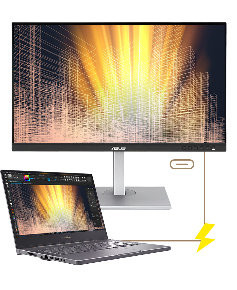 ASUS 27" IPS PA279CV 5MS 60Hz HDMI-DP-TYPE-C Pivot Grafik Tasarım Monitör (3840 X 2160)