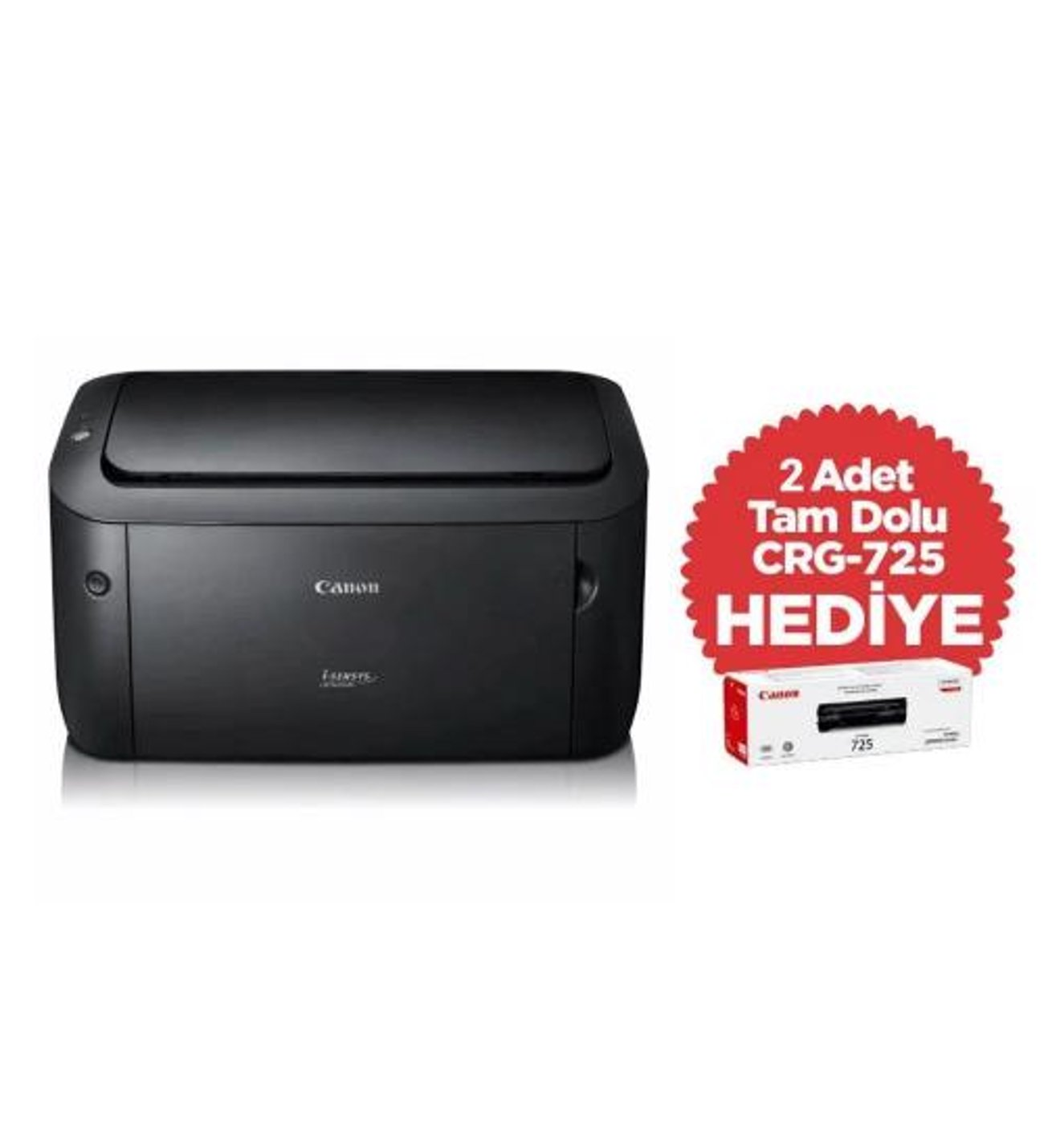 CANON A4 Siyah LBP6030B Laser Yazıcı USB 2.0 Demo+2Tonerli