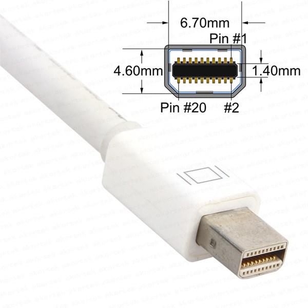 DARK DK-HD-AMDPXVGA mDP-VGA (D) Görüntü Adaptörü ikinci görünüm