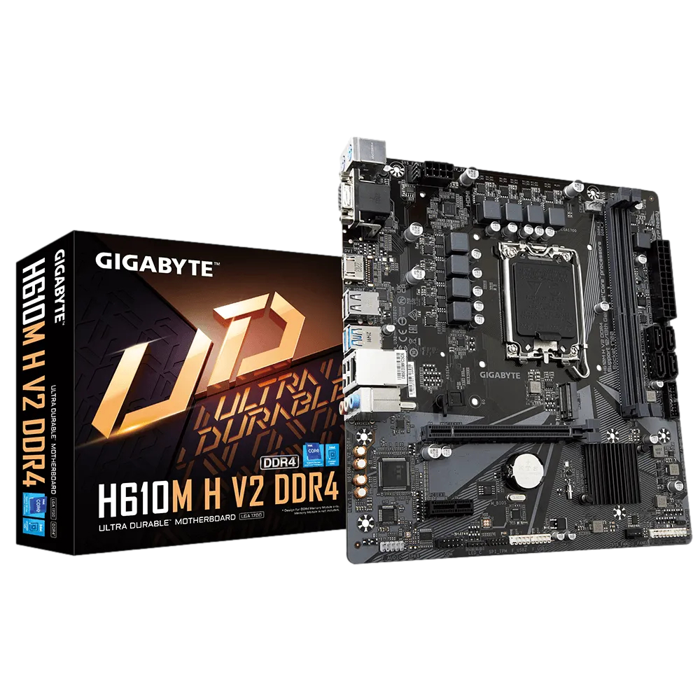GIGABYTE H610M H V2 DDR4 M2 PCIe NVME HDMI PCIe 16X v4.0 1700p mATX