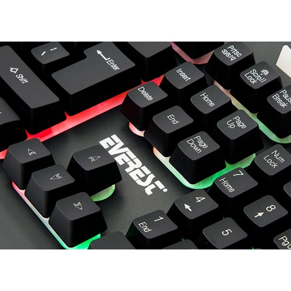 EVEREST KMX-99 Kablolu USB Q Trk Siyah Gaming Klavye - Mouse Set