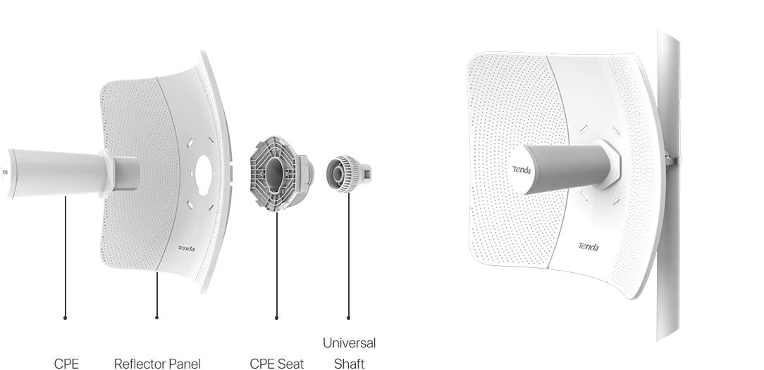 TENDA O8 23dbi 450mbps 5ghz 20km Harici Access Point