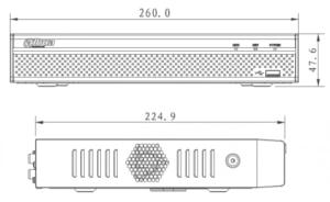 DAHUA 4kanal 8mp 1-diskli PoE NVR Kayıt Cihazı NVR2104HS-P-T