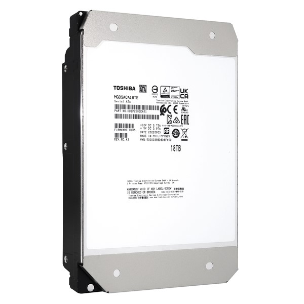 TOSHIBA 3.5" 18TB MG09 MG09ACA18TE 7200 RPM 512MB SATA-3 NAS ve Güvenlik Diski