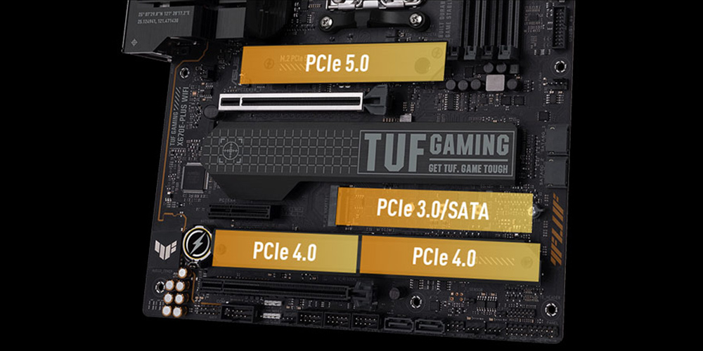 ASUS TUF GAMING X670E-PLUS DDR5 HDMI DP PCIe 16X v5.0 AM5 ATX