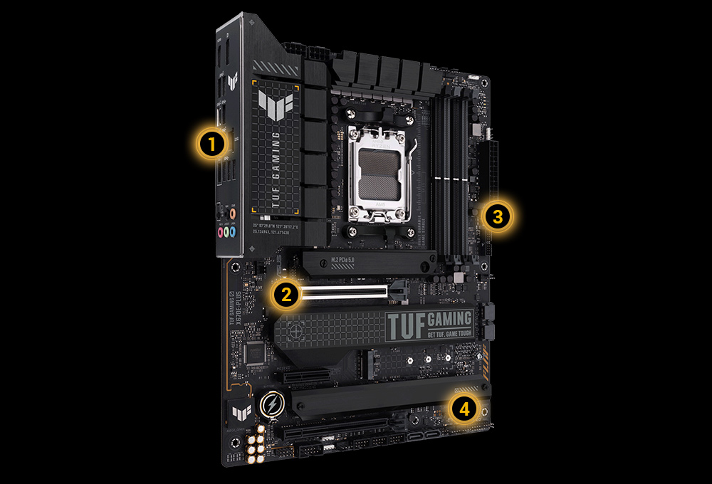 ASUS TUF GAMING X670E-PLUS DDR5 HDMI DP PCIe 16X v5.0 AM5 ATX