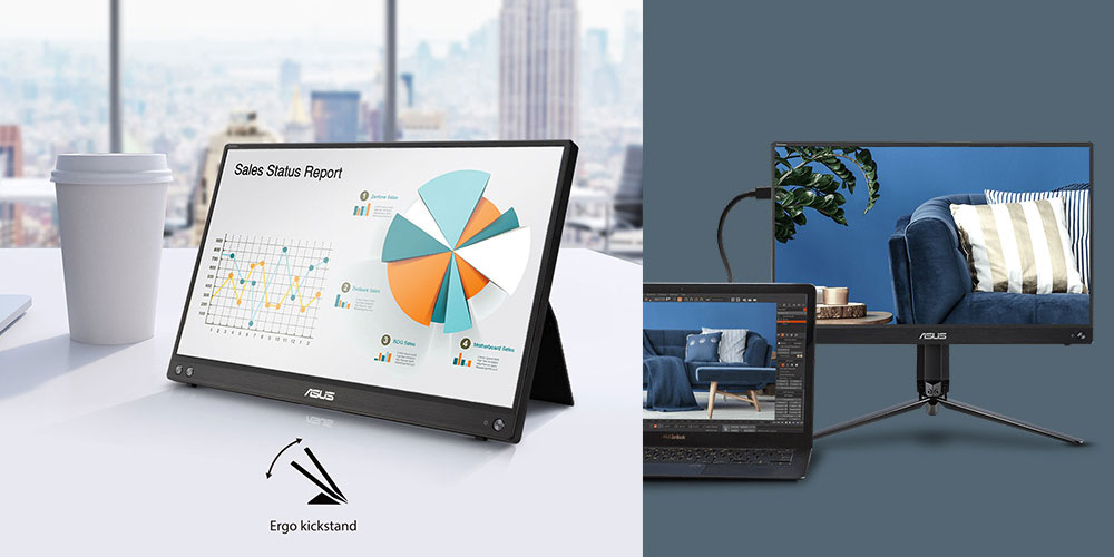 ASUS 15.6" IPS ZENSCREEN MB16ACV 5 ms 60Hz TYPE-C Taşınabilir Monitör (1920 X 1080)