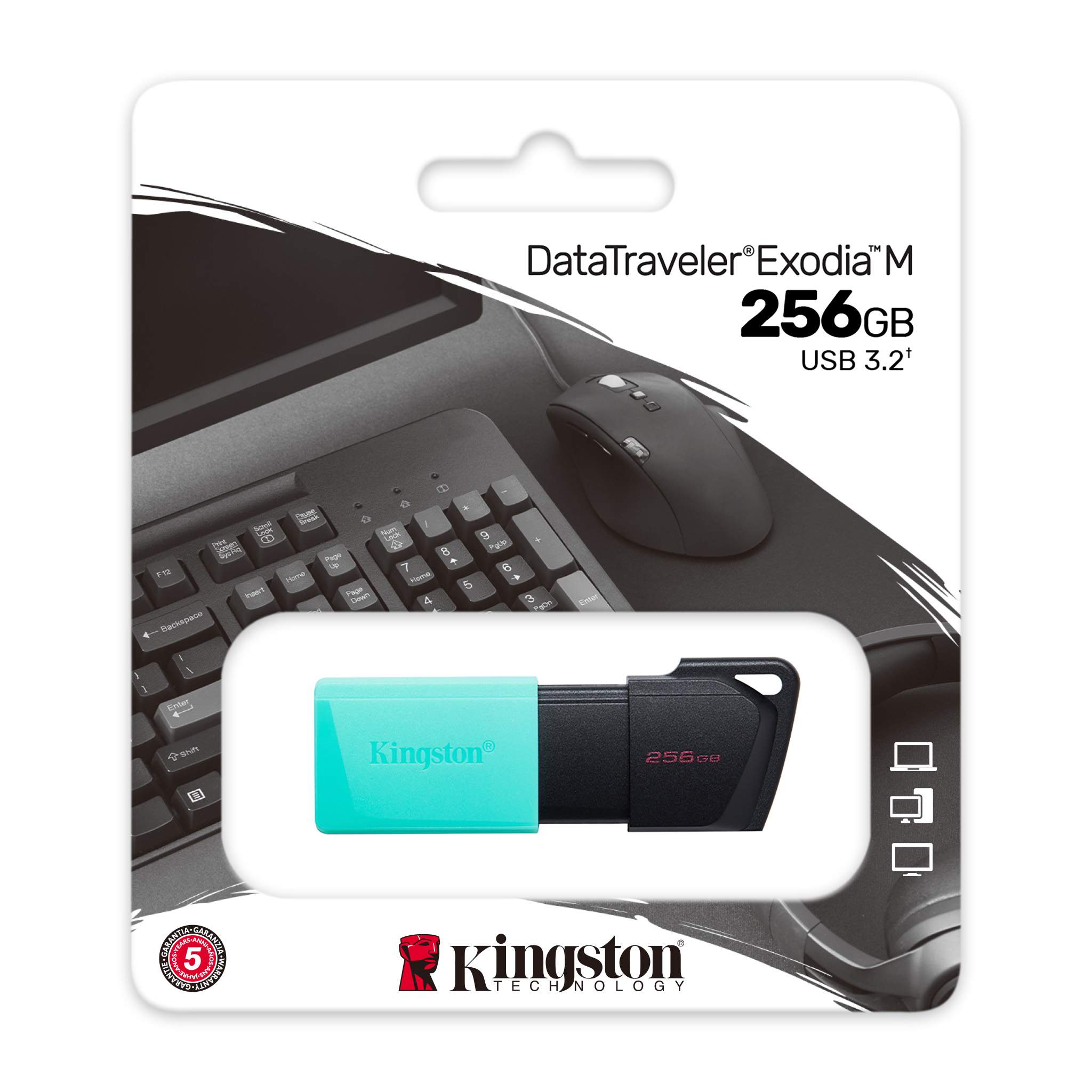 KINGSTON 256gb USB 3.2 Usb Bellek Exodia DTXM/256GB ikinci görünüm