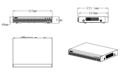 DAHUA 16kanal 5mp 1-diskli Aanalog Kayıt Cihazı XVR5116HS-5M-I3