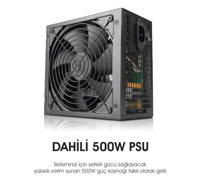 POWERBOOST 500W VK-1651 Standart Mid-Tower PC Kasası
