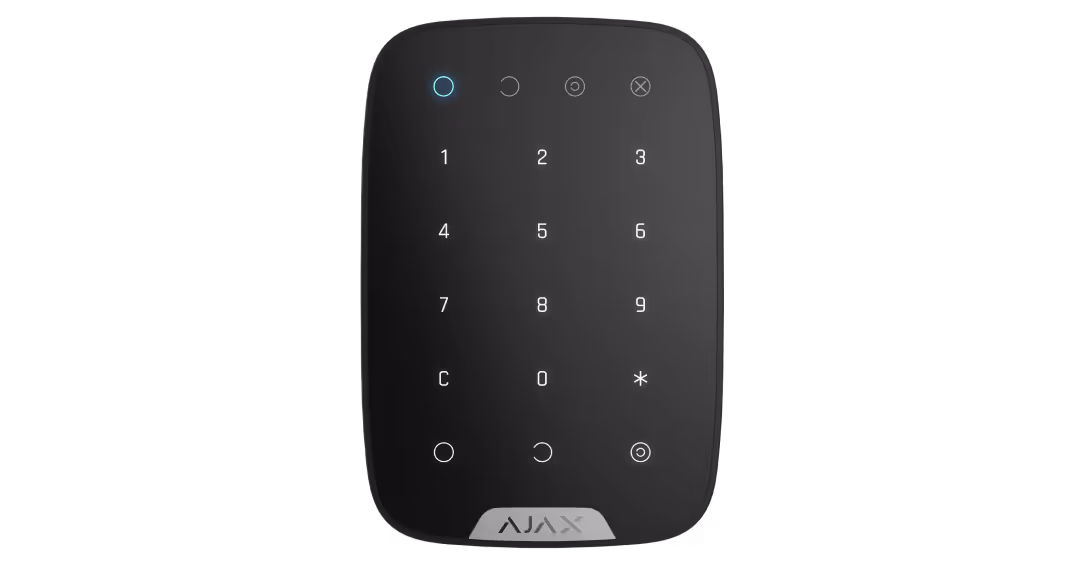 AJAX Kablosuz Keypad Siyah