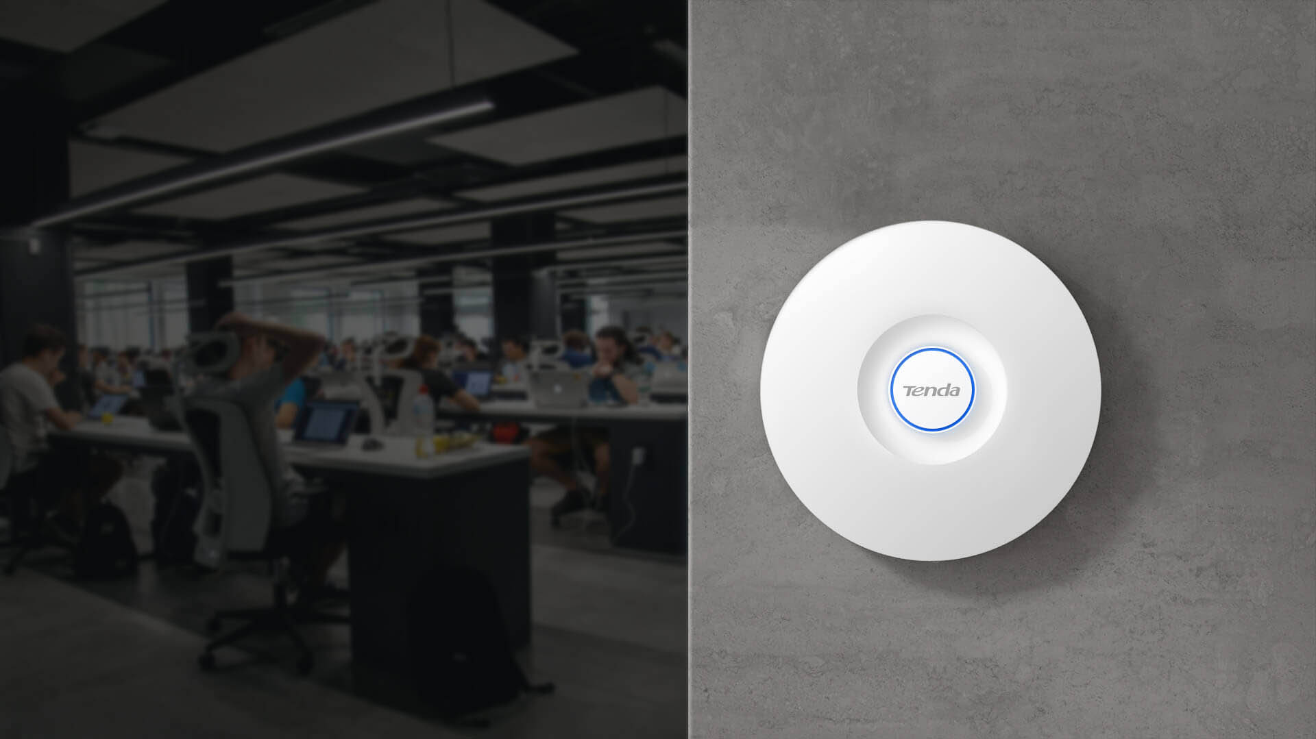 TENDA I29 AX3000 Dual Band Kurumsal Access Point 360 ° 500 metreye kadar