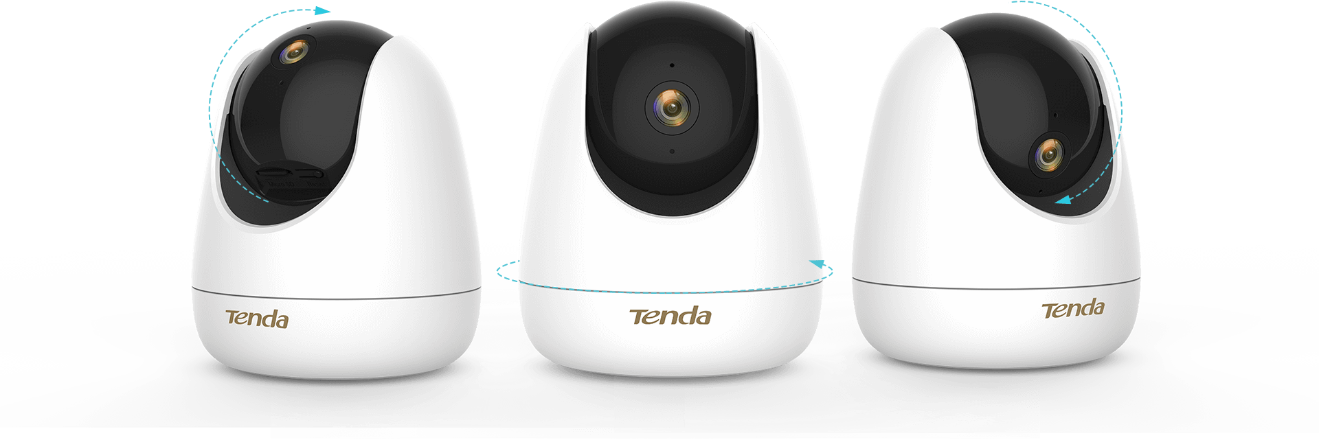 TENDA 4MP Küp 4mm Pan-Tilt IP Kamera microSD CP7