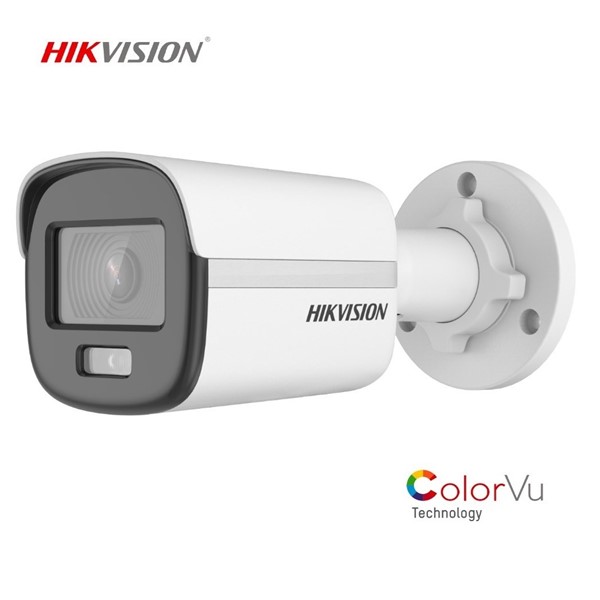 HIKVISION 2MP Bullet 2.8mm ColorVu Analog Kamera DS-2CE10DF0T-PF ikinci görünüm