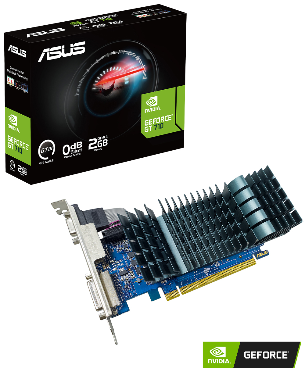 ASUS GT710 2GB GT710-SL-2GD3-BRK-EVO DDR3 64bit HDMI DVI PCIe 16X v2.0
