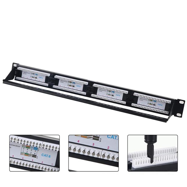 CODEGEN 1U 24port Cat6 Utp Patch Panel COD624
