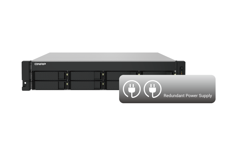 QNAP 8diskli Alpine AL324 QC-4GB RAM-10GbE Rack Nas Server TS-832PXU-RP