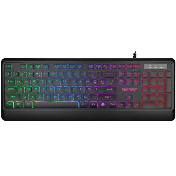 EVEREST KM-R59 Kablolu USB Siyah Gaming Klavye - Mouse Set