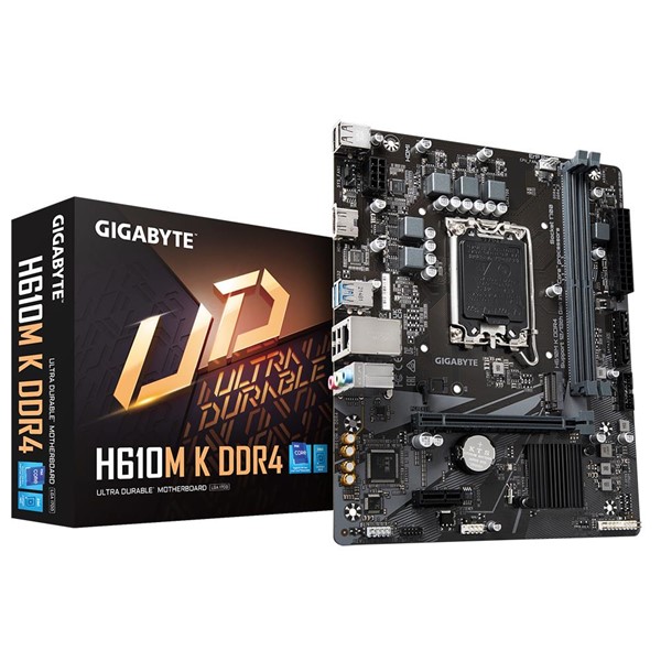 GIGABYTE H610M-K DDR4 HDMI PCIe 16X v4.0 1700p mATX ikinci görünüm