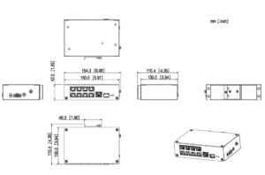 DAHUA 8port PoE 96w 1-SFP/1-Uplink  10/100 Yönetilemez Endüstriyel Switch PFS3110-8ET-96-V2