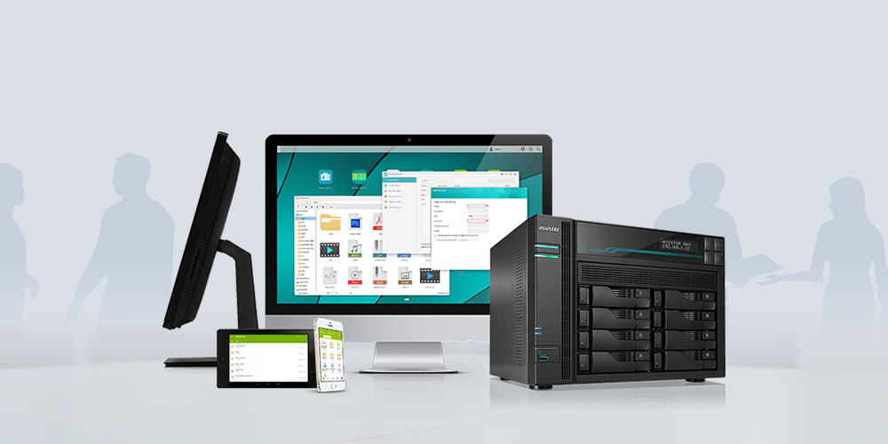 ASUSTOR 8diskli Atom QC-8GB RAM-2-10Gbe Nas Server AS6508T