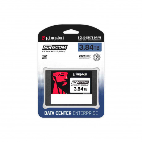 KINGSTON 3.84TB 2.5"DC600M SEDC600M/3840G 560/530MB/s Enterprise Sata-3 SSD Disk ikinci görünüm