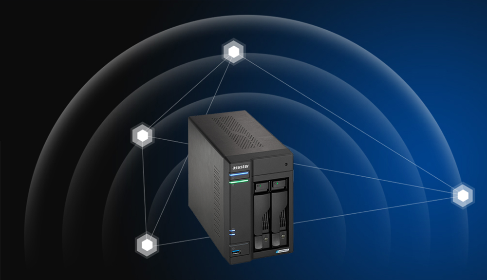 ASUSTOR 2diskli Celeron N5105-4GB RAM--2.5Gbe Nas Server AS6702T