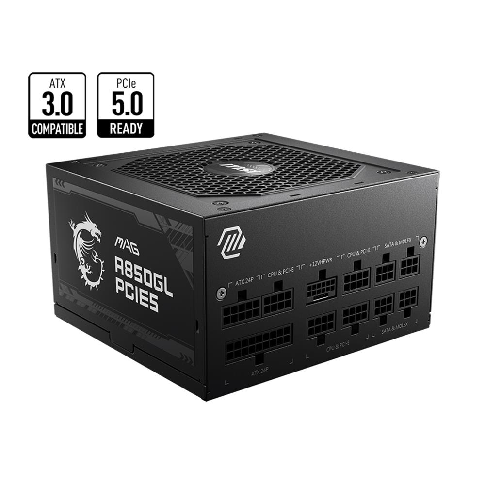 MSI 850W 80+ GOLD A850GL PCIe5.0 Tam Modüler Power Supply