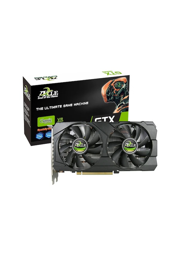 AXLE GTX1660TI 6GB AX-GTX1660TI/6GD6P2DIP GDDR6 192bit HDMI DP PCIe 16X v3.0 ikinci görünüm
