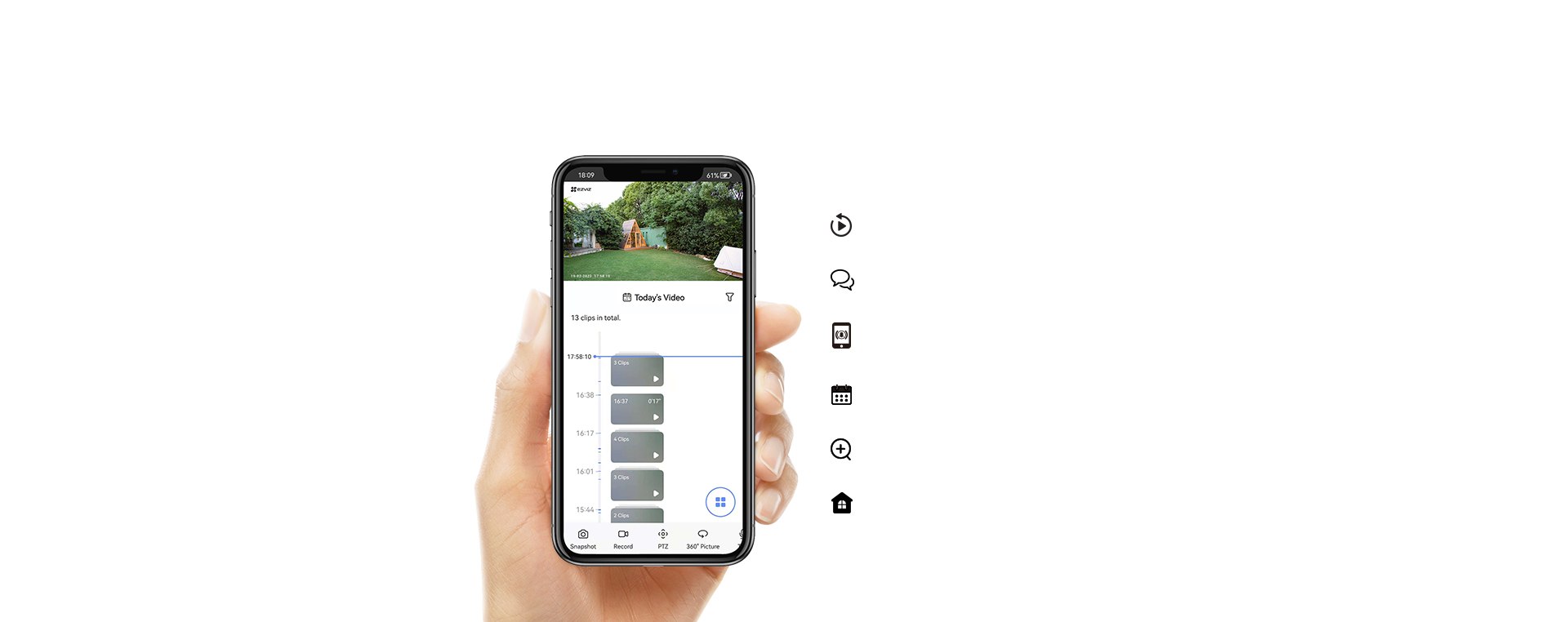 EZVIZ 4MP 4mm Wıfı Kablosuz IP Kamera Bataryalı CS-HB8