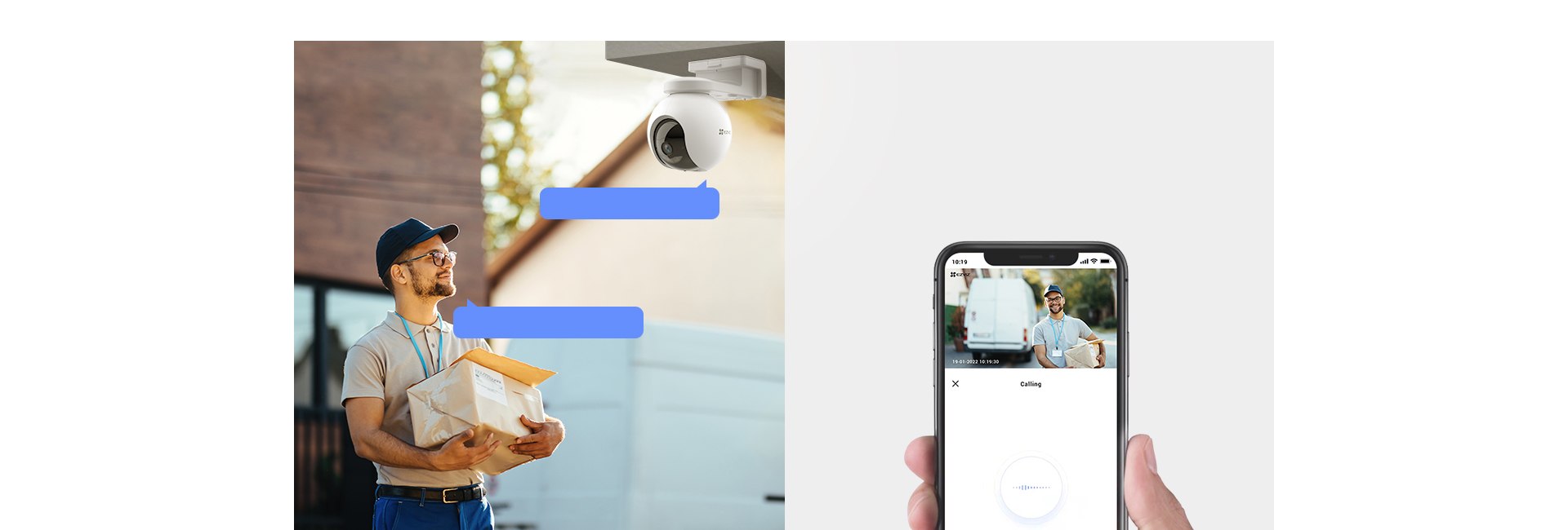 EZVIZ 4MP 4mm Wıfı Kablosuz IP Kamera Bataryalı CS-HB8