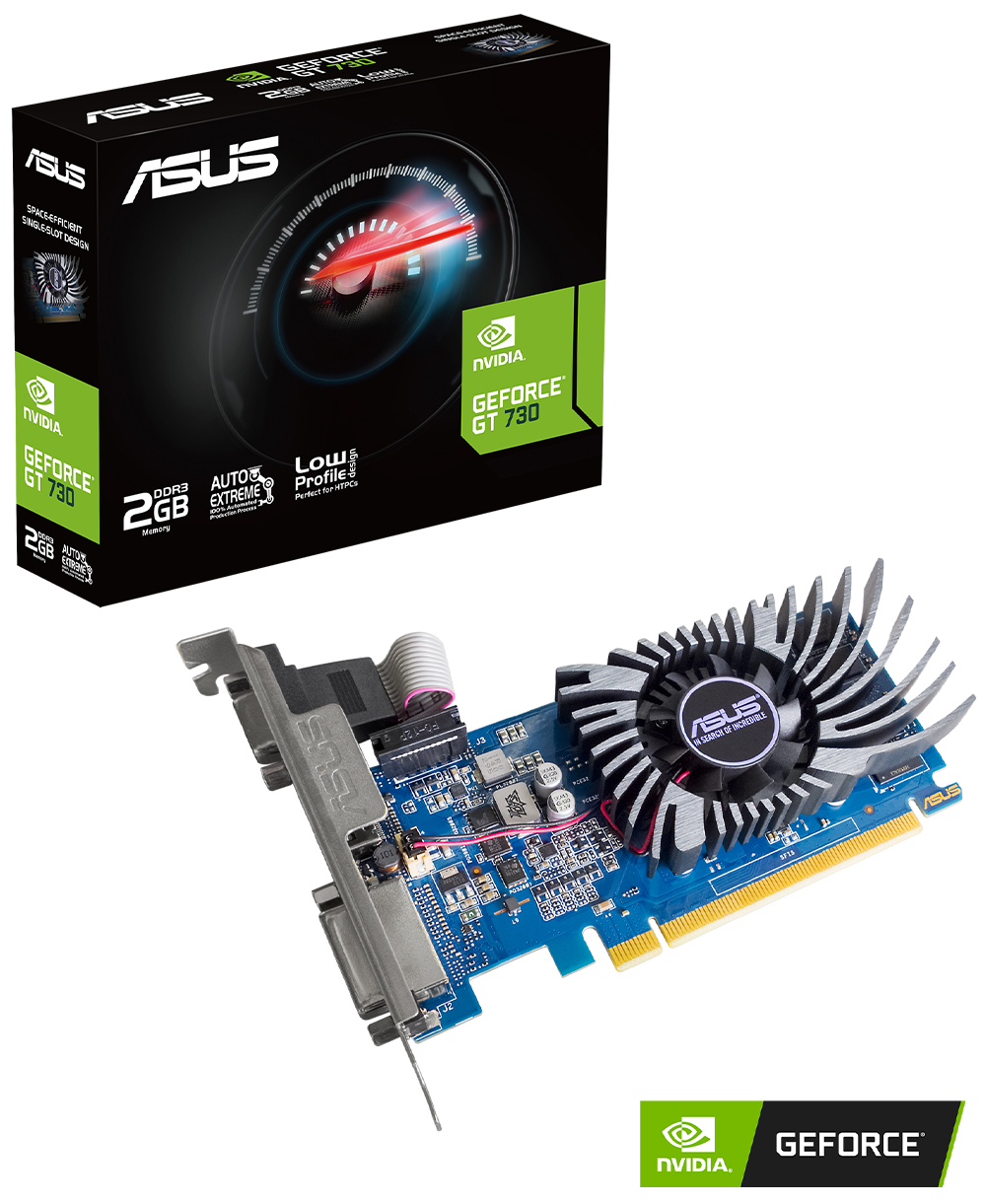 ASUS GT730 2GB 2GD3-BRK-EVO DDR3 64bit HDMI PCIe 16X v2.0