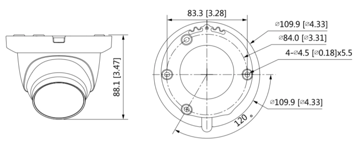 DAHUA 5MP DOME 2.8MM HAC-HDW1500TLMQ-A Kamera Dahlili Mikrofon