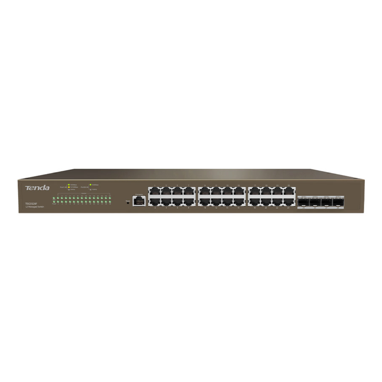 TENDA 24port  4-SFP 10GbE Gigabit Yönetilebilir Switch TEG3328F