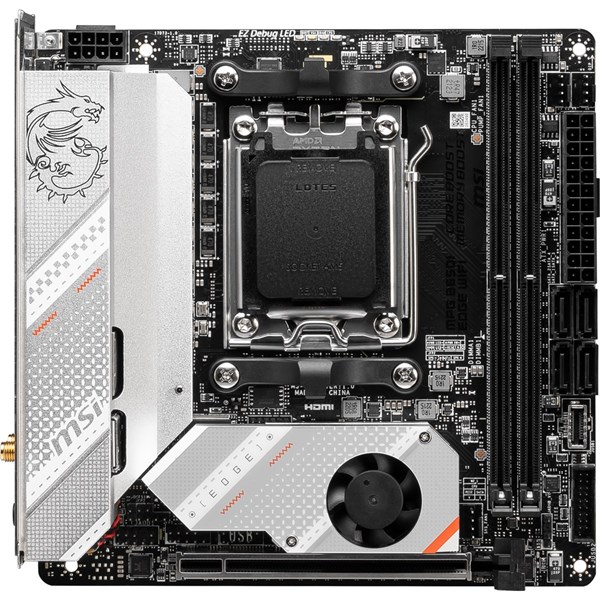 MSI MPG B650I EDGE WIFI-6E DDR5 HDMI DP PCIE 4.0 AM5 mITX